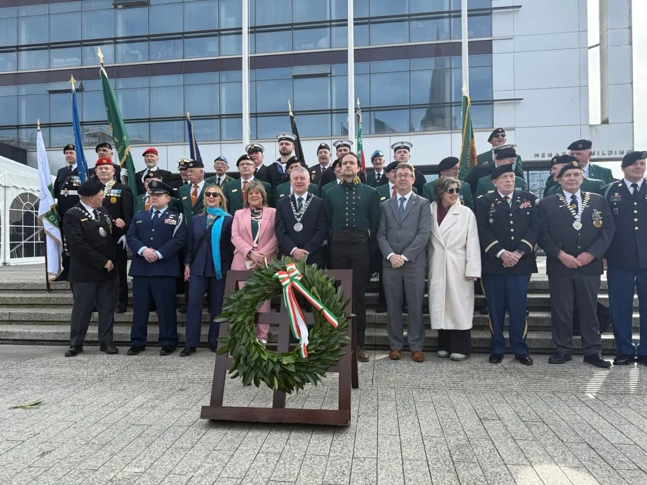 Military Parade through Waterford during the Tricolour Celebration